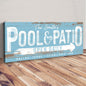Personalized Pool And Patio Sign V