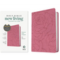 NLT Premium Value Compact Bible, Filament Enabled (Leatherlike, Pink Rose) - Imitation Leather