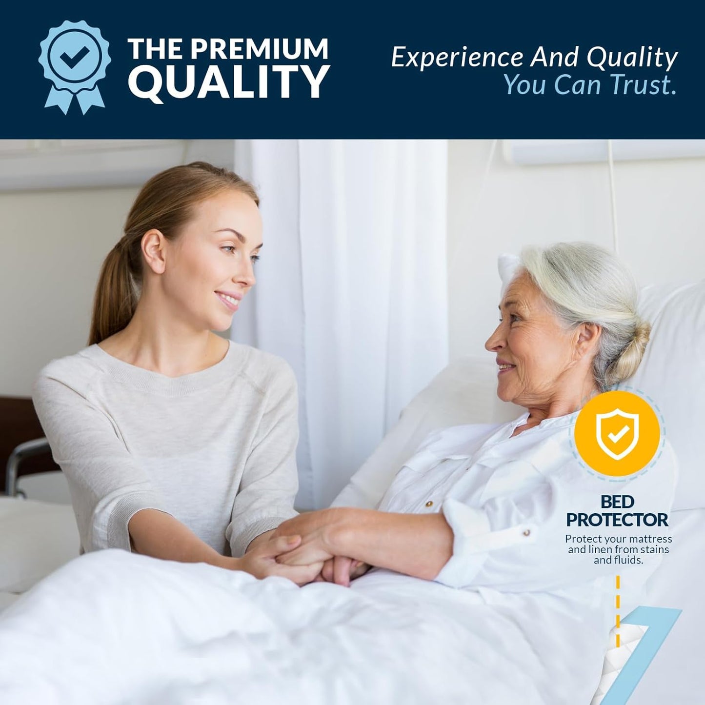 MedPride Disposable Underpads, 23x24 (31 gram) 100/pack, Case of 2 (200 Count)