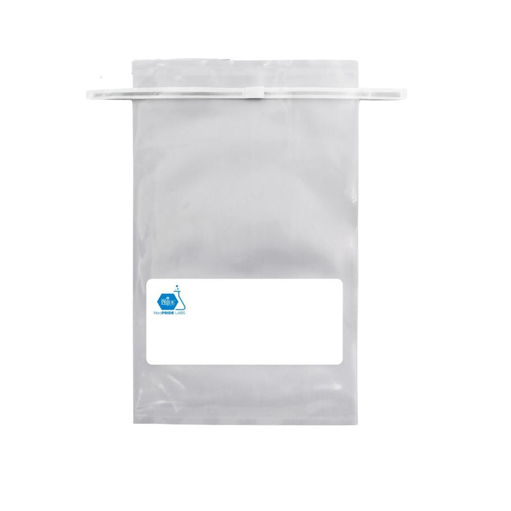 MedPride Sterile Non-Filter Sampling Bags with Flat-Wire Closure 5500 ml, 250 Bags / Case of 2 (500 count)