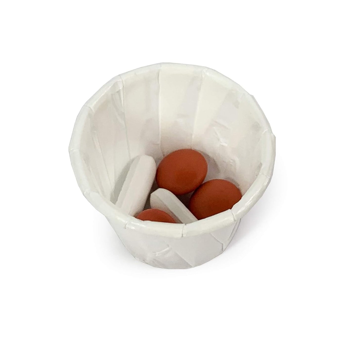 MedPride Disposable Paper Souffle Medicine Cups 0.75 oz 250 Cups/Box, Case of 20 (5000 Count)
