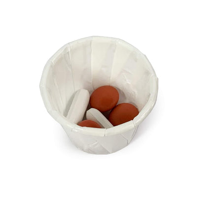 MedPride Disposable Paper Souffle Medicine Cups 0.75 oz 250 Cups/Box, Case of 20 (5000 Count)