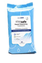 Stay Safe Antibacterial Hand Cleansing Towelettes 12 count of 90/Pack(1080 count)