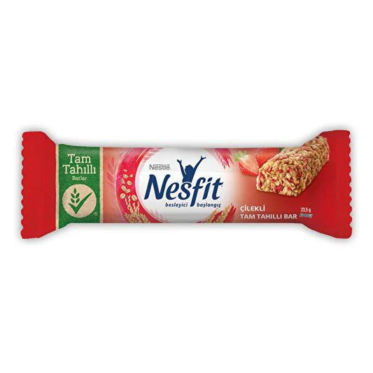 NestlŽ Nesfit Whole Grain Energy Bar - Strawberry Flavor, 23g - Healthy Breakfast or Snack, Convenient Nutrition
