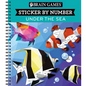 Brain Games - Sticker by Number: Under the Sea (28 Images to Sticker) - Spiral