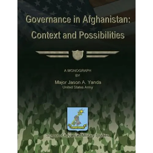 Governance in Afghanistan: Context and Possiblities - Paperback