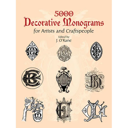 5000 Decorative Monograms for Artists and Craftspeople - Paperback