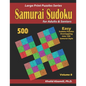 Samurai Sudoku for adults & Seniors: 500 Easy Sudoku Puzzles Overlapping into 100 Samurai Style - Paperback