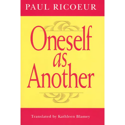 Oneself as Another - Paperback