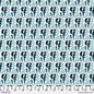 Magpies Teal Cotton 44"/45" Fabric Per Yard
