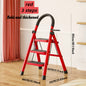Heavy Duty Folding Step Ladder 3/4/5 Step Non-Slip 500LBS Capacity Portable