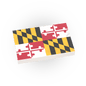 Maryland State Flag - Minifig Scale - Custom Printed - 2x3 Tile Made using a LEGO® Tile