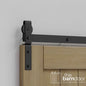 Classic J-Strap Bifold Barn Door Hardware Kit | 4-Door Biparting