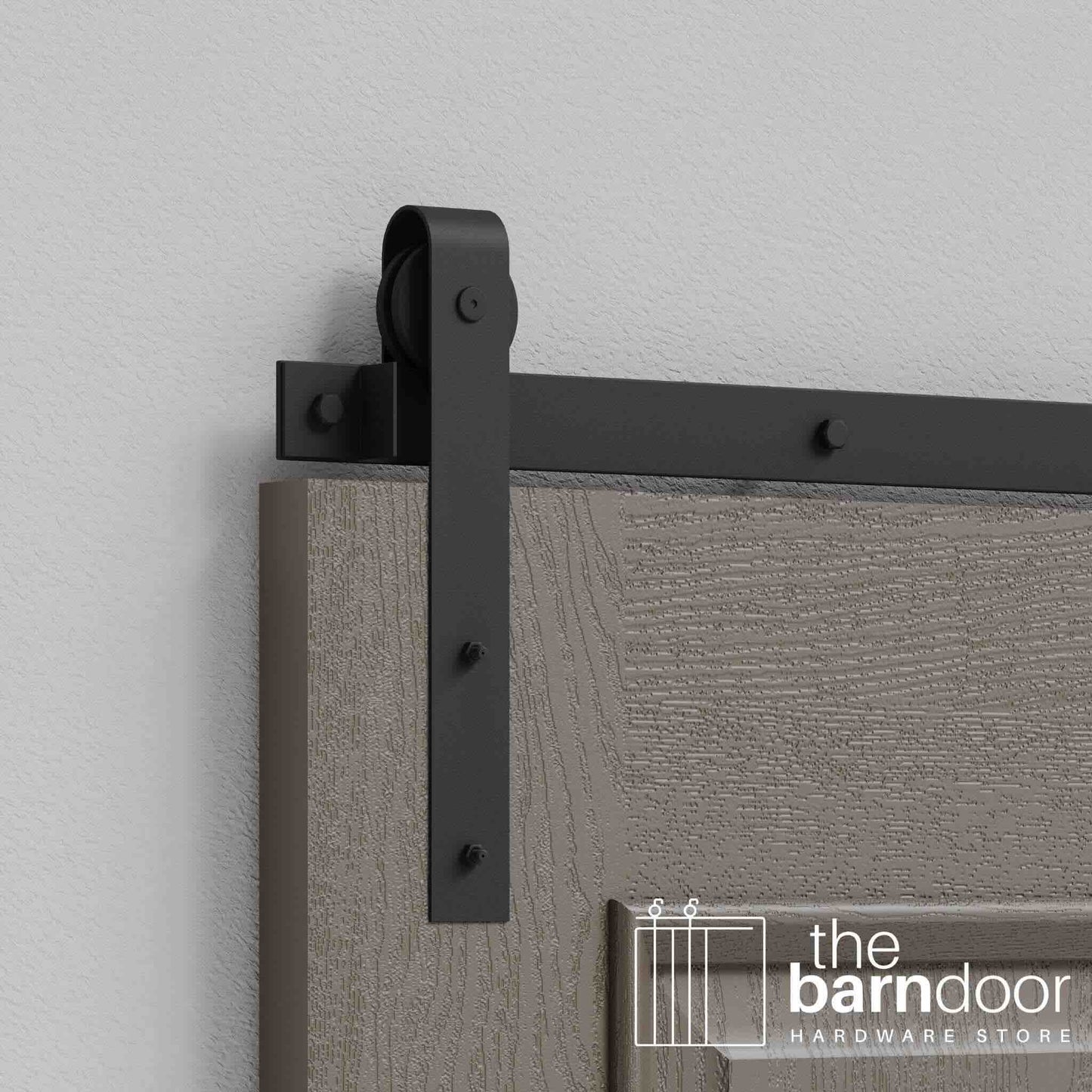 J Strap Heavy Duty Sliding Barn Door Hardware Kit