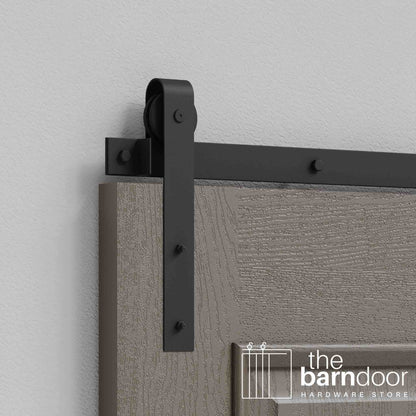 J Strap Heavy Duty Sliding Barn Door Hardware Kit