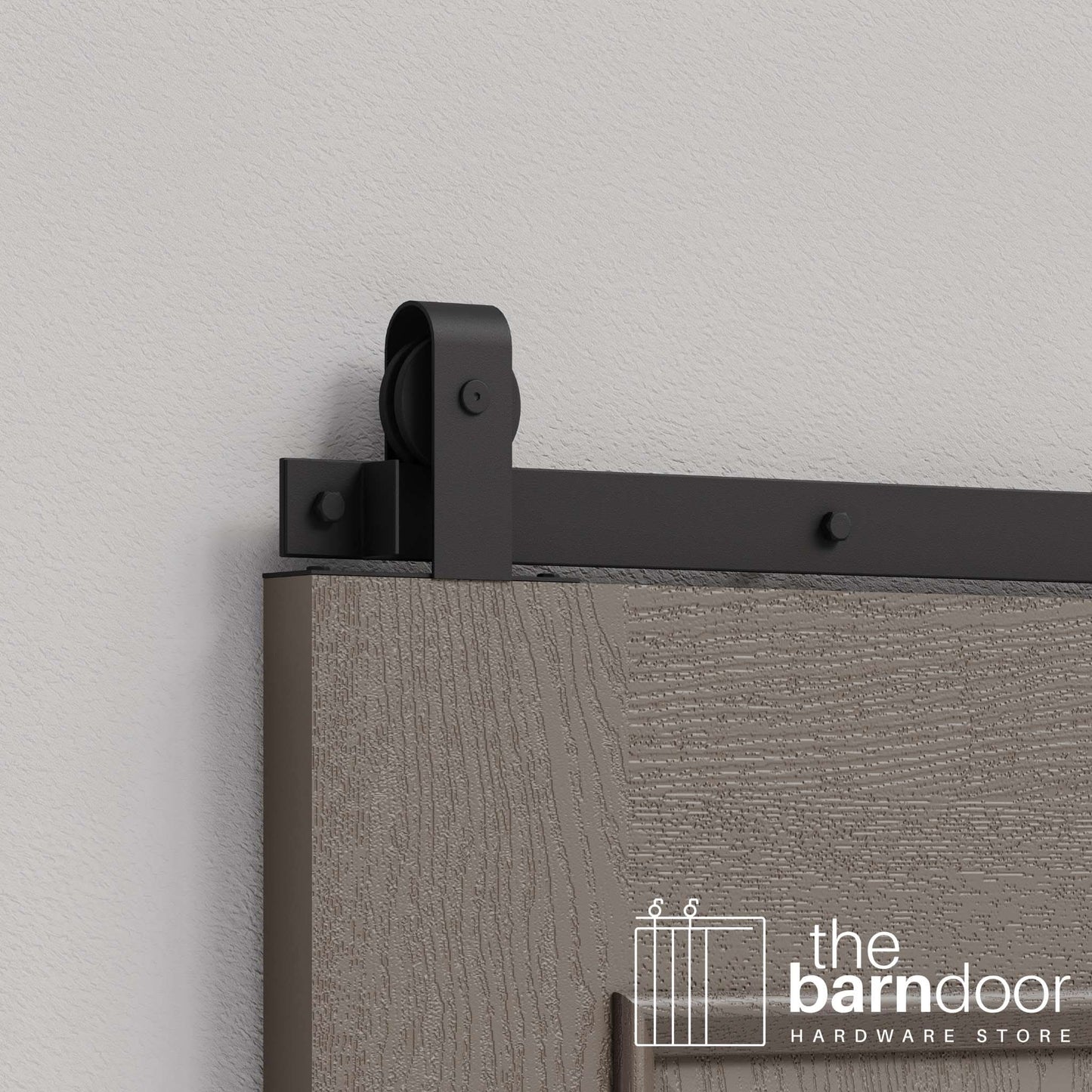 J Top Mount Heavy Duty Sliding Barn Door Hardware Kit