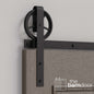 Wagon Wheel Heavy Duty Sliding Barn Door Hardware Kit