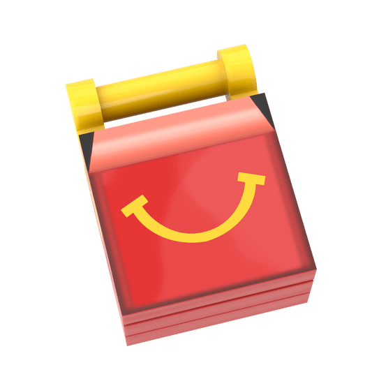 McBrick's Smile Meal - Custom Printed - Made Using LEGO® Parts