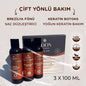 Yoon Keratin Hair Care Set - Sulfate-Free, Nourishing Treatment for Damaged Hair with Brazilian Blowout Straightening Effect