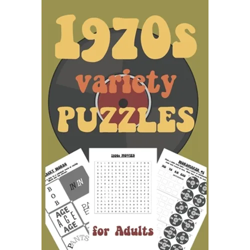 1970s Variety Puzzles for Adults: Travel Sized Word and Number Puzzles with Answers in Large Print - Paperback