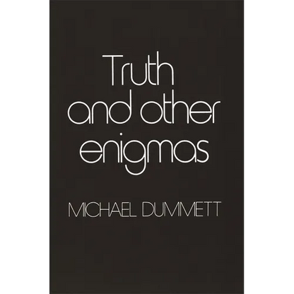 Truth and Other Enigmas - Paperback