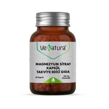 VeNatura Magnesium Citrate - 60 Capsules, Dietary Magnesium Intake