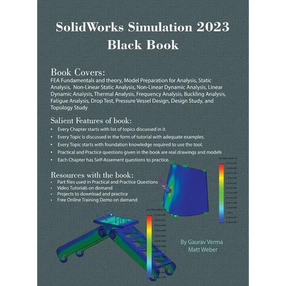 SolidWorks Simulation 2023 Black Book - Hardcover