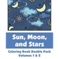 Sun, Moon, and Stars Coloring Book Double Pack (Volumes 1 & 2) - Paperback