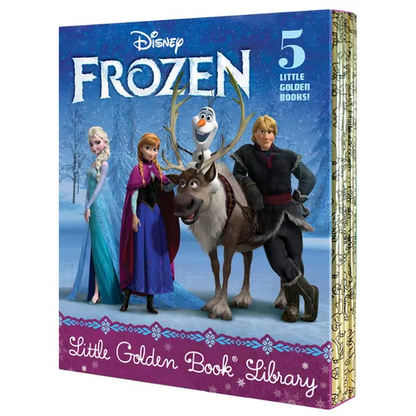 Frozen Little Golden Book Library (Disney Frozen): Frozen; A New Reindeer Friend; Olaf's Perfect Day; The Best Birthday Ever; Olaf Waits for Spring - Hardcover