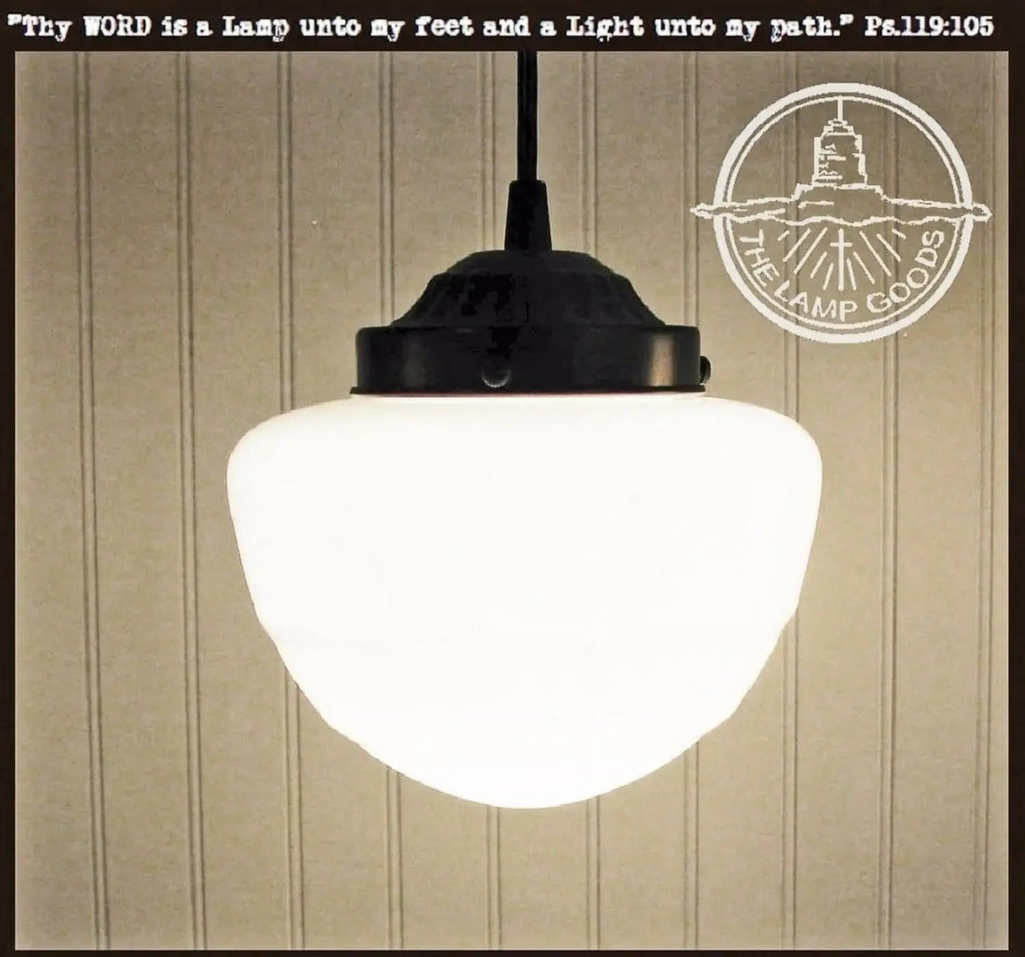 Schoolhouse Pendant LIGHT of Replica Mushroom Globe