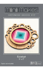 Mini Makes Brooch Circle Eucalypt