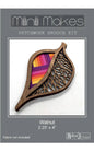 Mini Makes Brooch Leaf Walnut