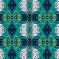 Miraval Teal Affinity Peacock Mirror Cotton 44"/45" Fabric Per Yard