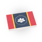 Mississippi State Flag - Minifig Scale - Custom Printed - 2x3 Tile Made using a LEGO® Tile