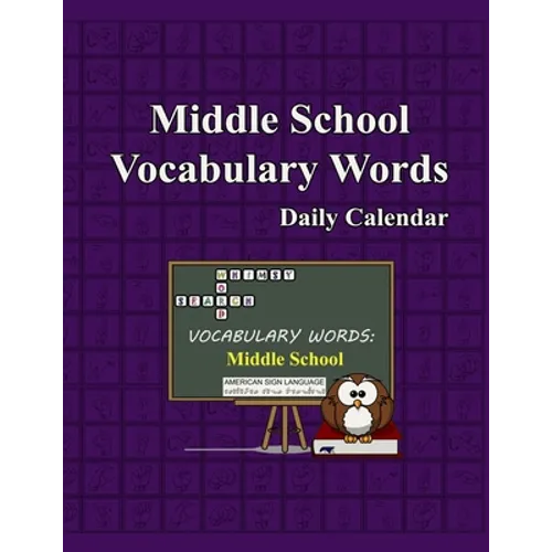 Whimsy Word Search, Middle School Vocabulary Words - Daily Calendar - In ASL - Paperback