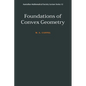 Foundations of Convex Geometry - Paperback