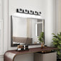 LED Vanity Light Up & Down | 3/4/5/6-Light Dimmable Bathroom Wall Sconce with Frosted Acrylic Shade — Matte Black, 6000K, 18W
