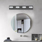 LED Vanity Light Fixture | 3/4/5/6/7-Light Dimmable Bathroom Wall Sconce with Acrylic Shade — Matte Black, 6000K, 42W