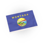 Montana State Flag - Minifig Scale - Custom Printed - 2x3 Tile Made using LEGO® Parts