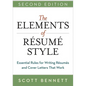 The Elements of Resume Style Softcover - Paperback