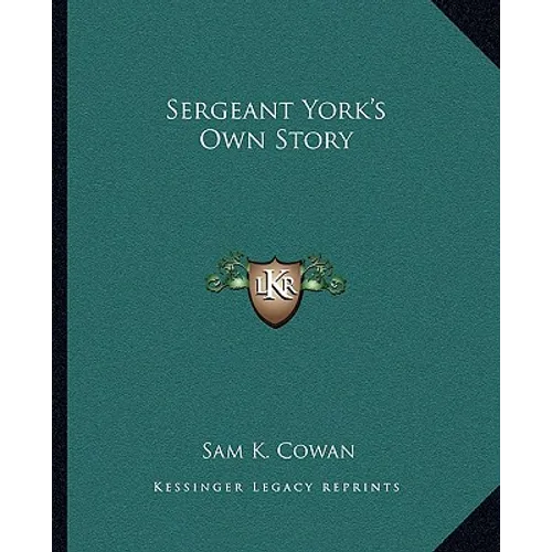 Sergeant York's Own Story - Paperback