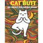 Cat Butt: Hilarious Funny Farting Yoga Cat Fancy Adult Coloring Book For Cat Lovers - Paperback