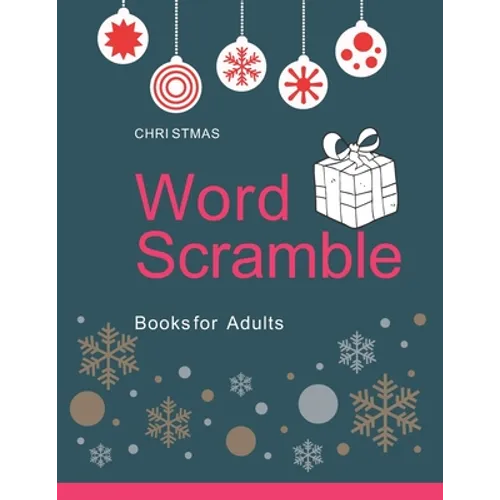 Christmas Word Scramble Books for Adults: Large Print: Holiday word scramble puzzle books for adults - Paperback