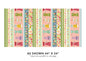 Multi A Prairie Heart Border Stipe fabric per yard