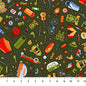 Multi Bare Necessities Camping Therapy Cotton 44"/45" Fabric Per Yard