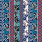 Multi Kamakura Stripe Cotton 43"/44" Fabric Per Yard