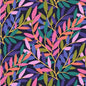 Multi Midnight Twilight Tendrils Cotton Wideback Fabric per yard