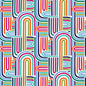 Multi Mingle Arch Geo Cotton 44"/45" Fabric Per Yard