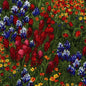 Multicolor Wildflowers 44"/45" Cotton Fabric Per Yard