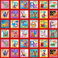 My Very Silly Monster's ABCs Blocks 24" Panel
